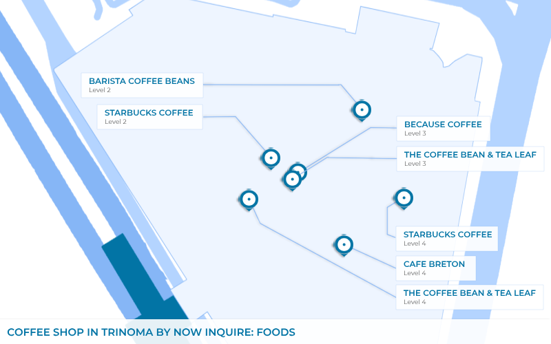 Map - Coffee Shop in TriNoma